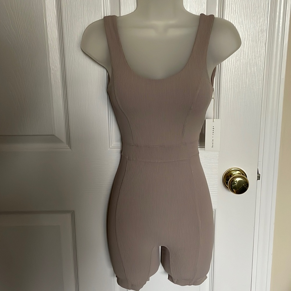 NWT New Basin + Range Rib Bike Short Romper Onesie XS